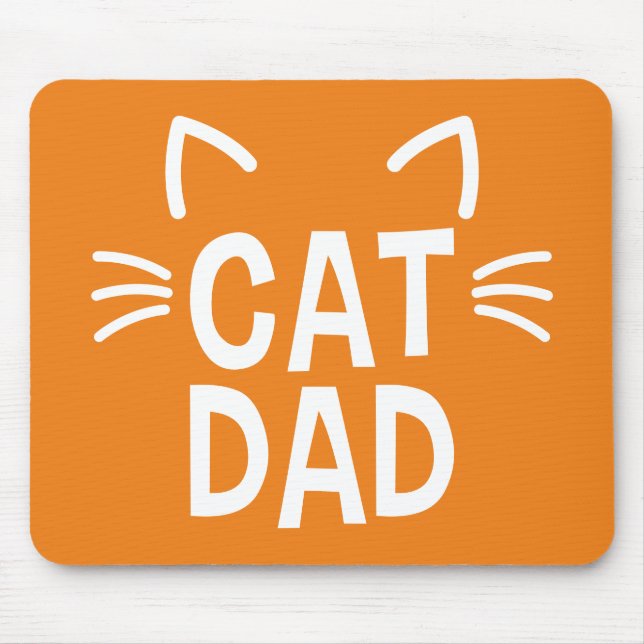 Vater mit Ohren und Whiskys Mousepad (Vorne)