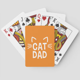 Vater mit Ohren und Whiskys Spielkarten