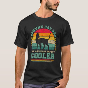Väter mit Sphynx-Katze wie ein normaler Vater, abe T-Shirt