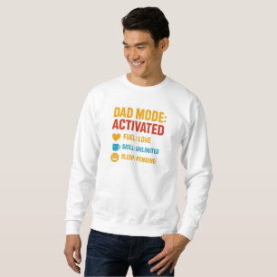 Vater-Modus aktiviert lustige Vatertag Geschenk Sweatshirt