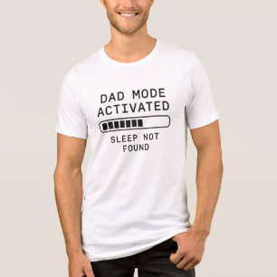 Vater-Modus aktiviert Schlaf nicht gefunden Tri-Blend Shirt