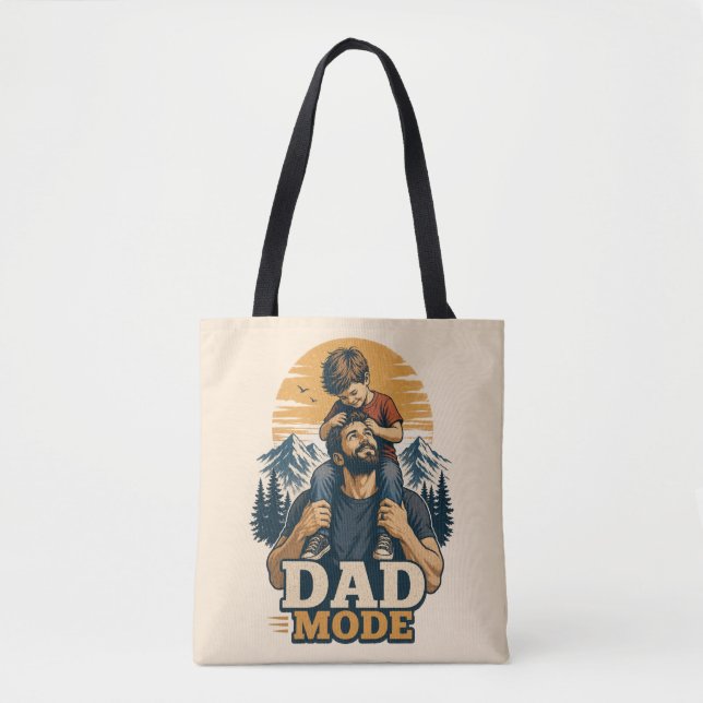 Vater-Modus Vatertags-Shirt Tasche (Vorderseite)