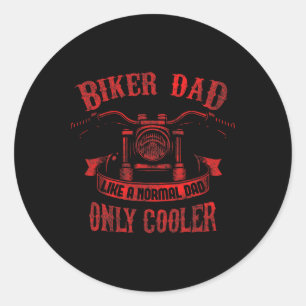 Vater Motorrad Vater &#; Tagesdesign für FB Runder Aufkleber