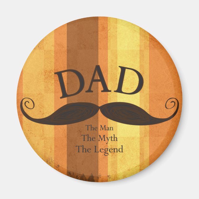 Vater Mustache Magnet (Vorne)