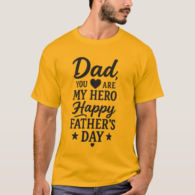 Vater My Hero T - Shirt (Vorderseite)