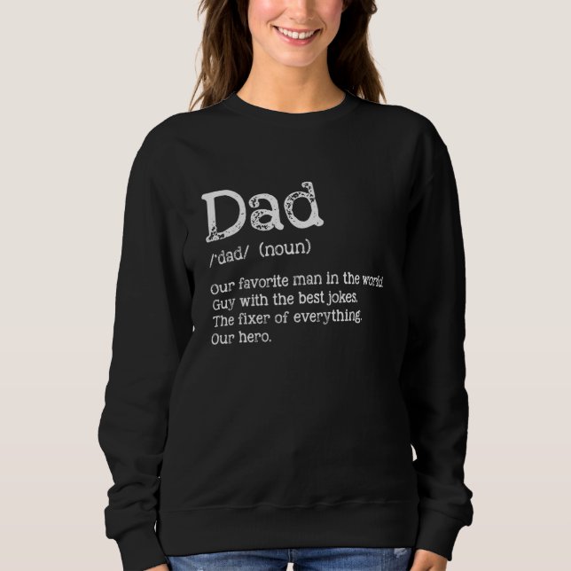 Vater Noun Definition Matching Family Party Vater Sweatshirt (Vorderseite)