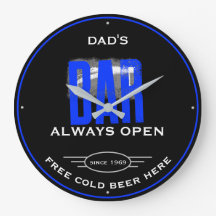 Vater oder beliebiger Name Bar Blue Grunge Funny S