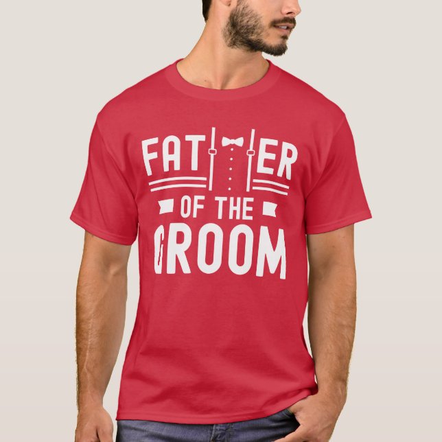 Vater Ofhe Groom Wedding Party Bachelor Mädchen T-Shirt (Vorderseite)