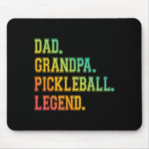 Vater Opa Pickleball Legende Spieler lustige Gurke Mousepad