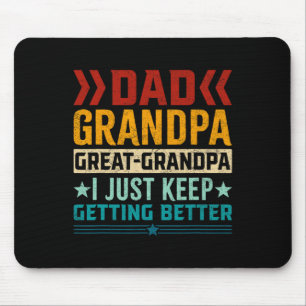 Vater Opa Urgroßvater Vatertag Mousepad