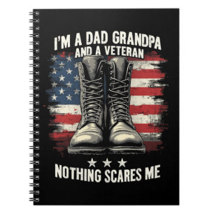 Vater Opa Veteran Patriotic Vathers Day Notizblock