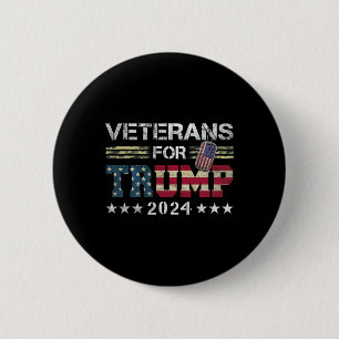 Vater Opa Veterans für Trump 2024 amerikanische Fl Button