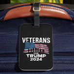 Vater Opa Veterans für Trump 2024 amerikanische Fl Gepäckanhänger<br><div class="desc">Vater Opa Veterans für Trump 2024 amerikanische Flagge</div>