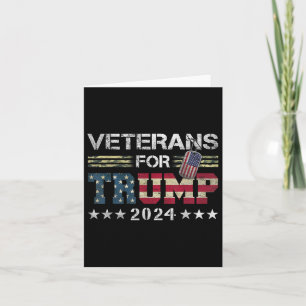 Vater Opa Veterans für Trump 2024 amerikanische Fl Karte
