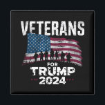 Vater Opa Veterans für Trump 2024 amerikanische Fl Magnet<br><div class="desc">Vater Opa Veterans für Trump 2024 amerikanische Flagge</div>