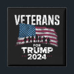 Vater Opa Veterans für Trump 2024 amerikanische Fl Magnet<br><div class="desc">Vater Opa Veterans für Trump 2024 amerikanische Flagge</div>