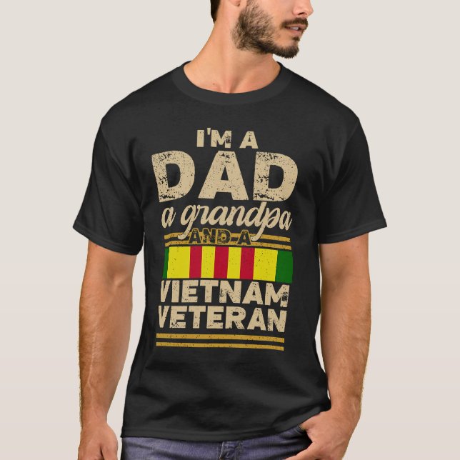 Vater Opa Vietnam Veteran Vintag Männer T-Shirt (Vorderseite)
