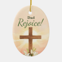 Vater Ostern Freue dich Kreuz und Lilien Religiös