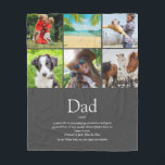 Vater Papa Vater Definition 6 Fotolage Grau Fleecedecke<br><div class="desc">Personalisieren Sie sich mit 6 Lieblings-Fotos und personalisierten Text für Ihren speziellen Papa oder Papa zu erstellen ein einzigartiges Geschenk für den Vater, Geburtstag, Weihnachten oder jeden Tag, den Sie will, um zu zeigen, wie viel er zu Ihnen bedeutet. Ein perfekter Weg, um ihm zu zeigen, wie phantastisch er ist...</div>