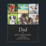 Vater Papa Vater Definition 6 Fotomaterial Schwarz Fleecedecke<br><div class="desc">Personalisieren Sie sich mit 6 Lieblings-Fotos und personalisierten Text für Ihren speziellen Papa oder Papa zu erstellen ein einzigartiges Geschenk für den Vater, Geburtstag, Weihnachten oder jeden Tag, den Sie will, um zu zeigen, wie viel er zu Ihnen bedeutet. Ein perfekter Weg, um ihm zu zeigen, wie phantastisch er ist...</div>