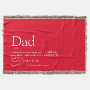 Vater, Papa, Vater Definition Moderner Spaß Rot Decke