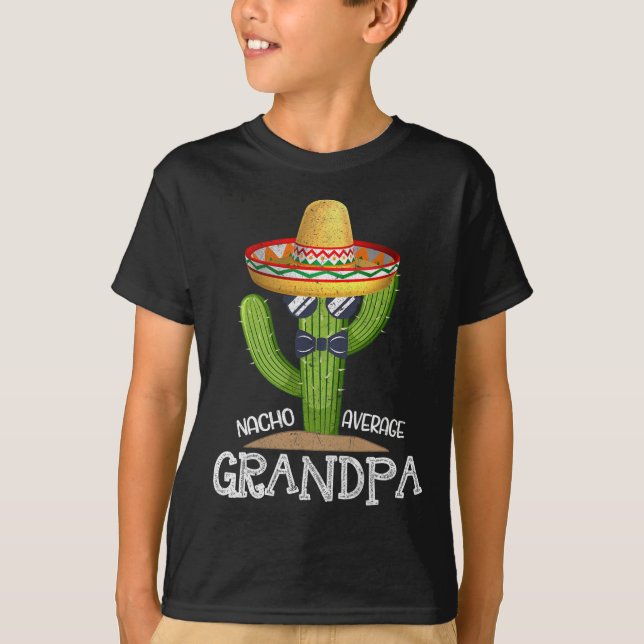 Vater Papa Vathers Day Nacho Average Grand Cinco D T-Shirt (Vorderseite)