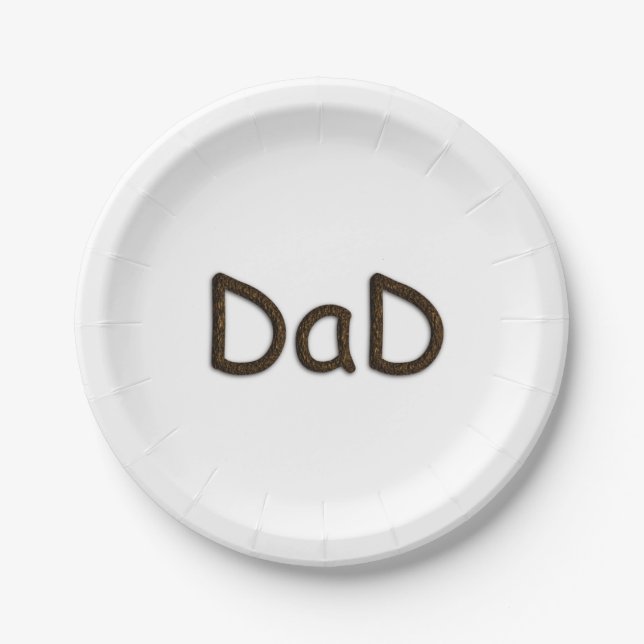Vater Pappteller (Vorderseite)