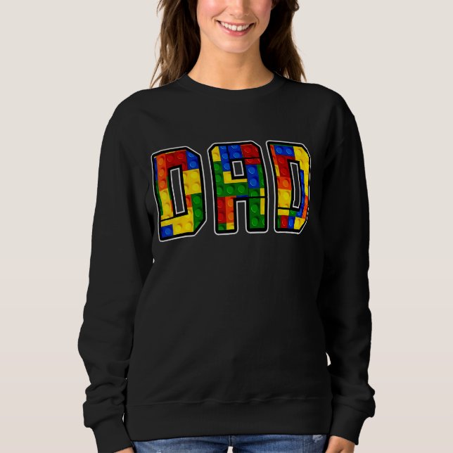 Vater Parent Brick Master Builder Gebäude Blocker Sweatshirt (Vorderseite)