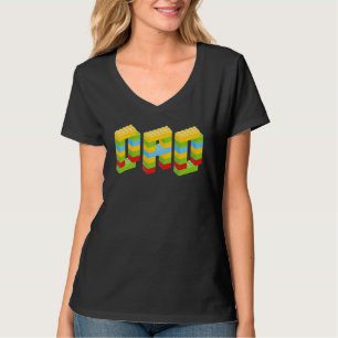 Vater Parent Brick Master Builder Gebäude Blocker T-Shirt