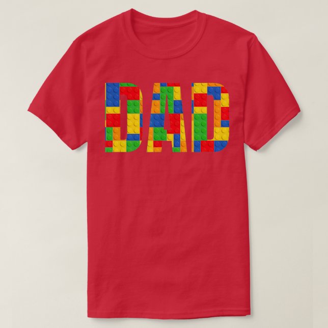 Vater Parent Brick Master Builder Gebäude Blocker T-Shirt (Design vorne)