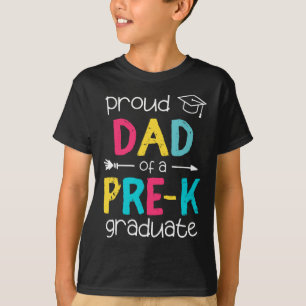Vater Pater Prek Vorschulfamilie Matching Graduati T-Shirt