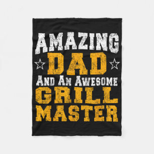 Vater Pater Rbecue Shirt Grillen Grill Master Pit  Fleecedecke