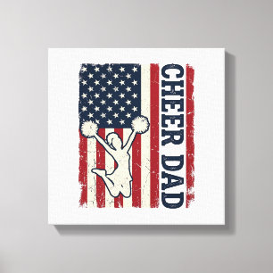 Vater patriotisches amerikanisches Flagge Vektor-S Leinwanddruck