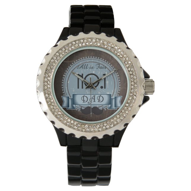 VATER personalisiert Bester Vater Armbanduhr (Vorderseite)
