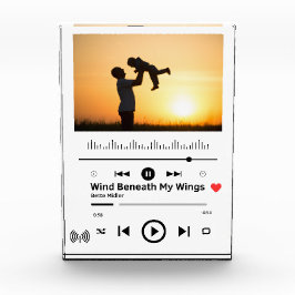 VATER (PERSONALISIERT) FOTO BLOCK - Musikgeschenk