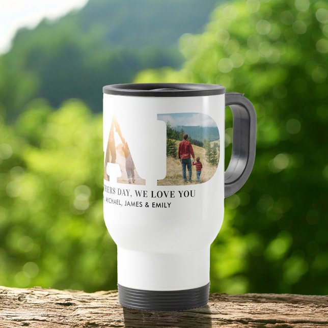 Vater Personalisiert Vatertag Foto Reisebecher (Von Creator hochgeladen)