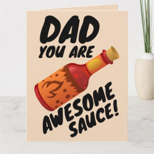 VATER PHANTASTISCH SAUCE BIRTHDAY GROSSE Grußkarte Karte