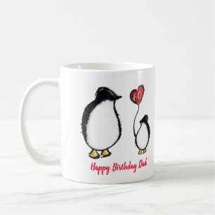 Vater Pinguin 60. oder jedes Alter Geburtstagskaff Kaffeetasse