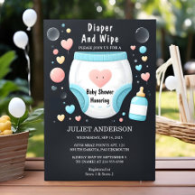 Vater Pink Blue Diaper absetzen und Babydusche abw