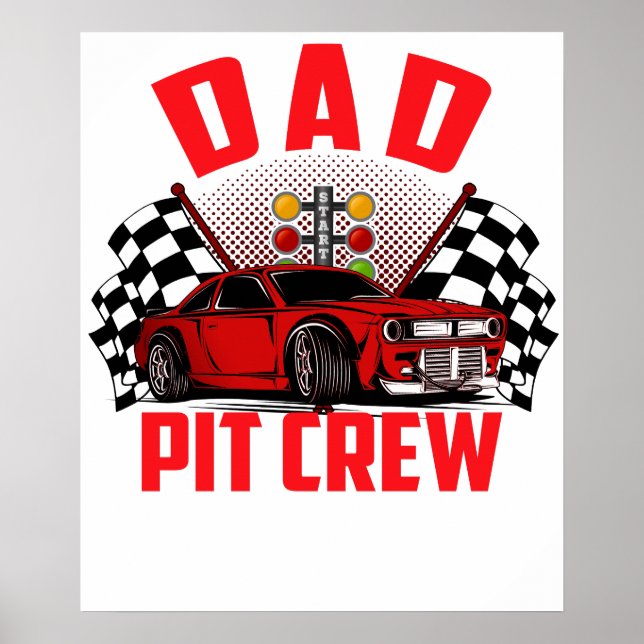 Vater-Pit-Crew Poster (Vorne)