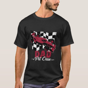 Vater Pit Crew Race Car Party Racing Family T-Shirt