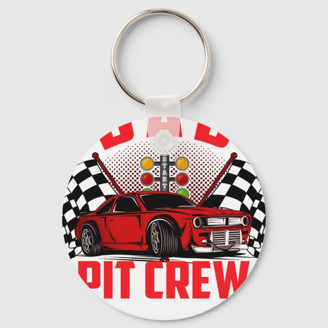 Vater-Pit-Crew Schlüsselanhänger (Vorderseite)