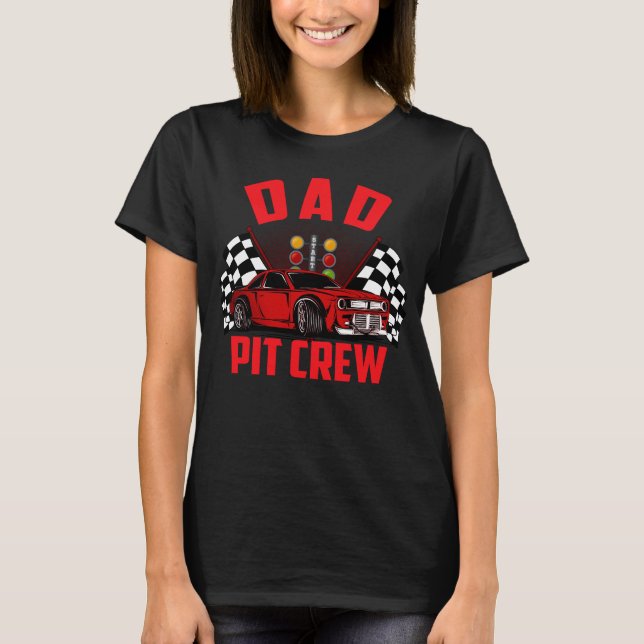 Vater-Pit-Crew T-Shirt (Vorderseite)