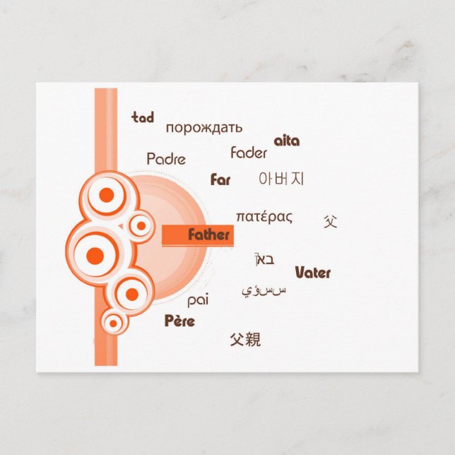 Vater Postkarte (Vorderseite)