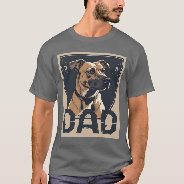 Vater Pride - Bold Canine Tribute Art T-Shirt (Vorderseite)
