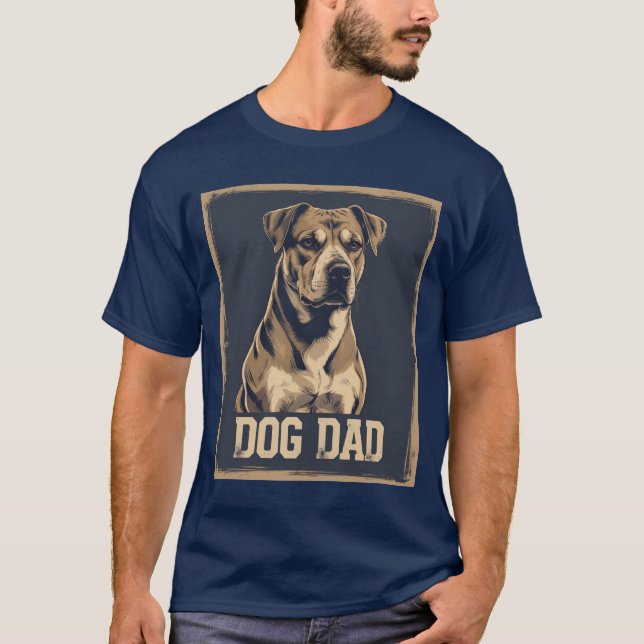 Vater Pride - Bold Canine Tribute Art T-Shirt (Vorderseite)