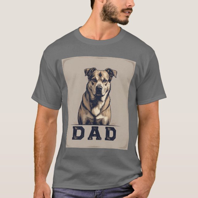 Vater Pride - Bold Canine Tribute Art T-Shirt (Vorderseite)