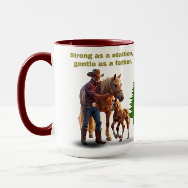Vater Pride - Vatertag Reitausgabe Tasse (Links)
