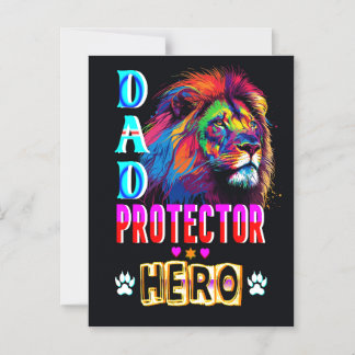 Vater Protector Helden Magneteinladung