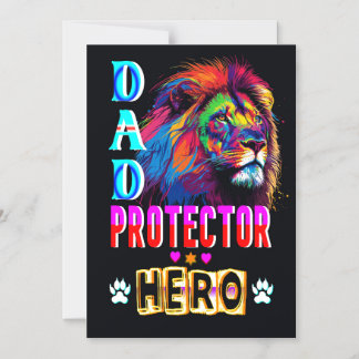 Vater Protector Helden Magneteinladung